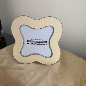 Jonathan Adler Hip Happy Home Enamel & Polished Nickel 4” Clover Frame & Box
